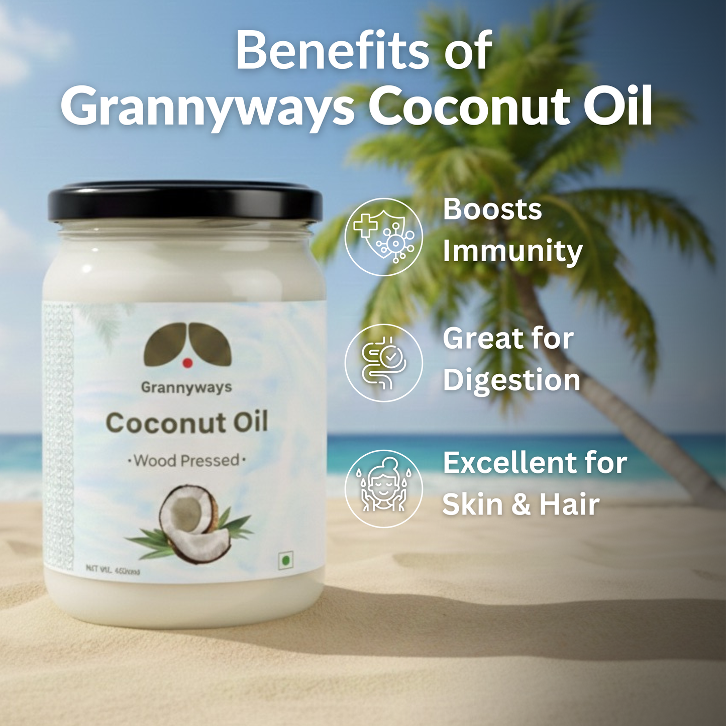 Wood Pressed Coconut Oil