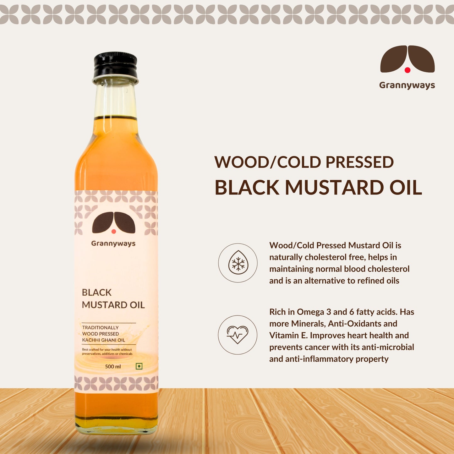 Wood Pressed Black Mustard Oil