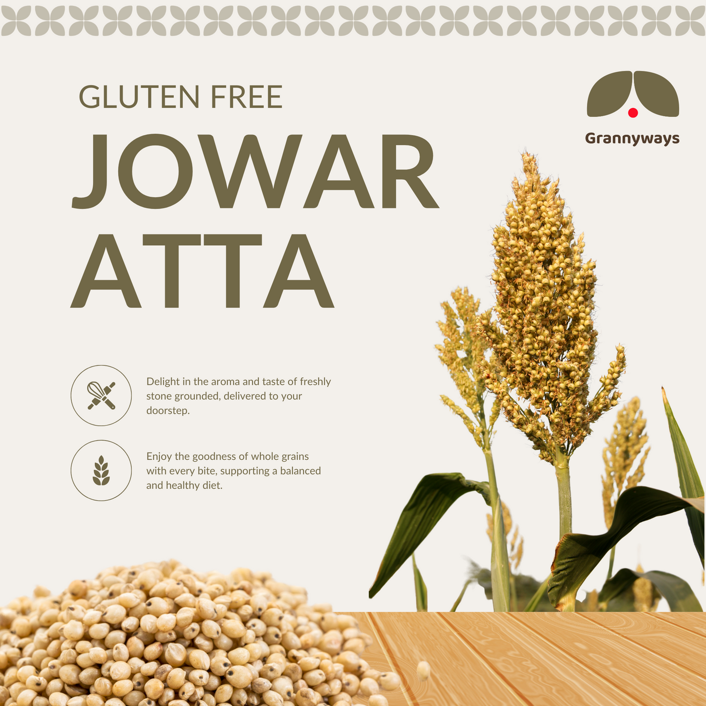 100% Whole Jowar Atta