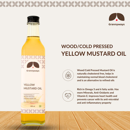 Wood Pressed Yellow Mustard Oil