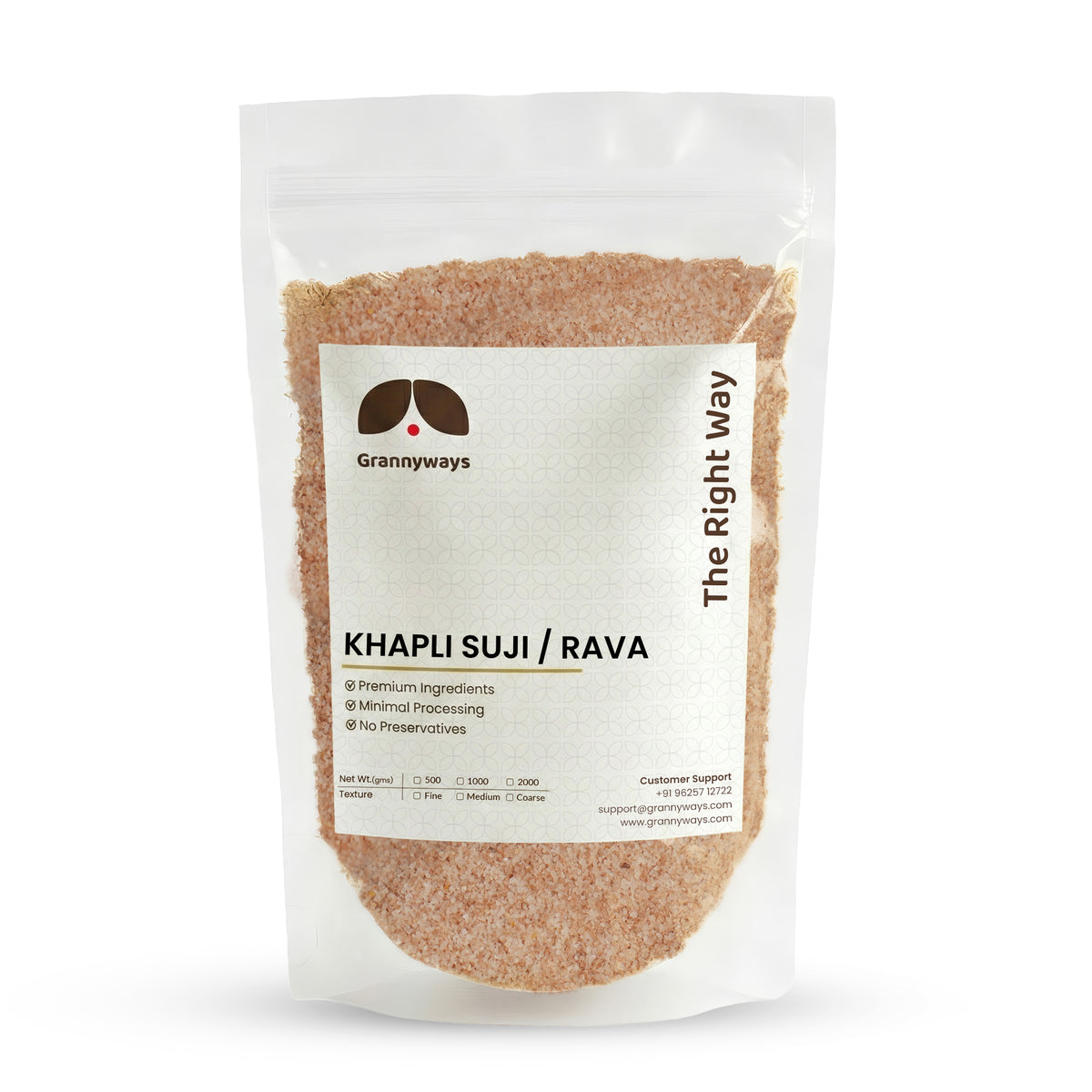 Khapli Suji/Rava – Grannyways Foods Private Limited