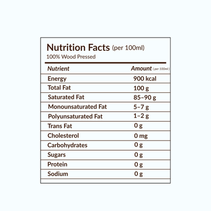 Wood Pressed Coconut Oil