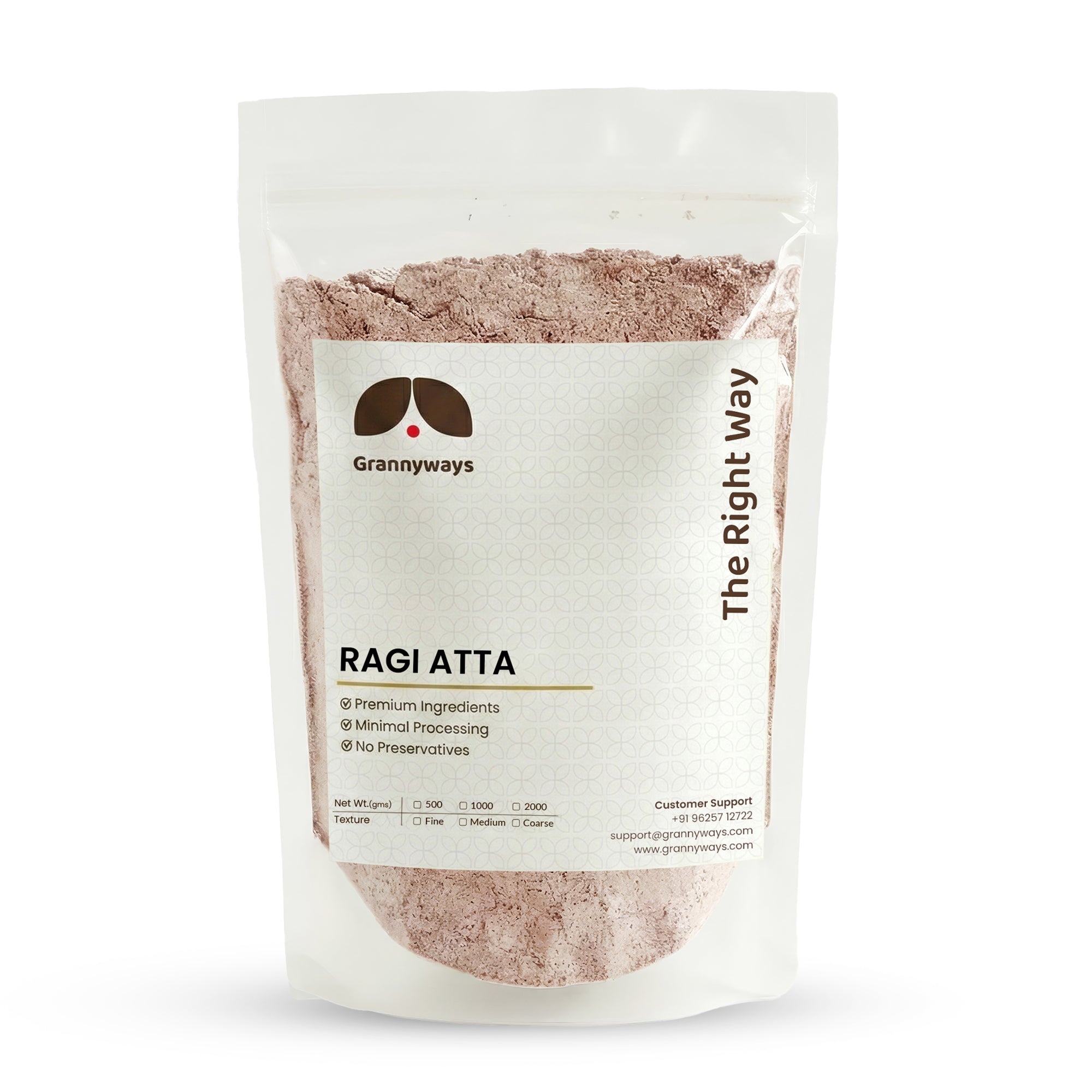 Whole Ragi Buy Grannyways 100% Whole Ragi Atta Online at Best Prices – Grannyways ...